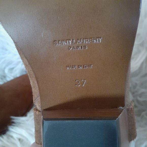 Saint Laurent Leather Booties - Picture 4 of 8